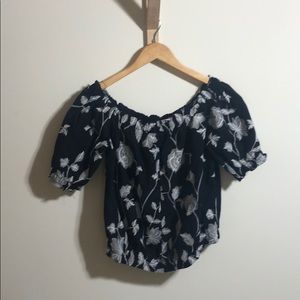 Off the shoulder floral top